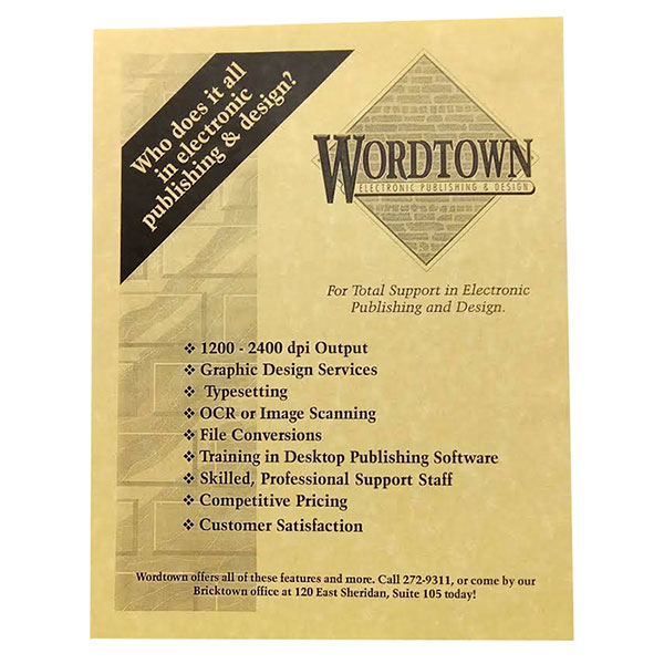 Wordtown Flier
