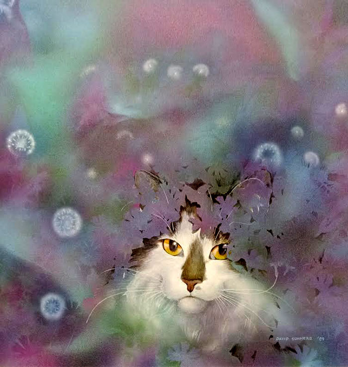 Cat Painting Detail