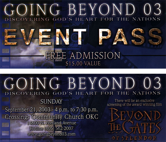 Beyond the Gates Event Tickets